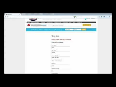 Classified User Account Registration