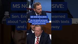 EXCLUSIVE: Sen. Eric Schmitt was warned about 'unvetted' Jack Smith texts and used them anyway