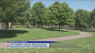 Temporary lights, cameras, increasing police funding to crack down on crime in parks