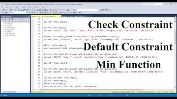 SQL For Data Science Class 6: Mastering CHECK and DEFAULT Constraints, MIN Function