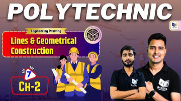 Engineering Drawing 1st Semester | Lines & Geometrical Construction | Chapter-2, Lec-7 | #bteup