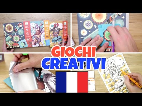 GIOCHI CREATIVI francesi: FACCIAMO SPIRALI, metallizziamo e coloriamo