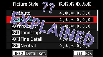 Explaining Canon Picture Styles
