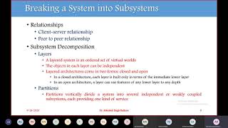 Details OOAD Lecture 26: System Design Update