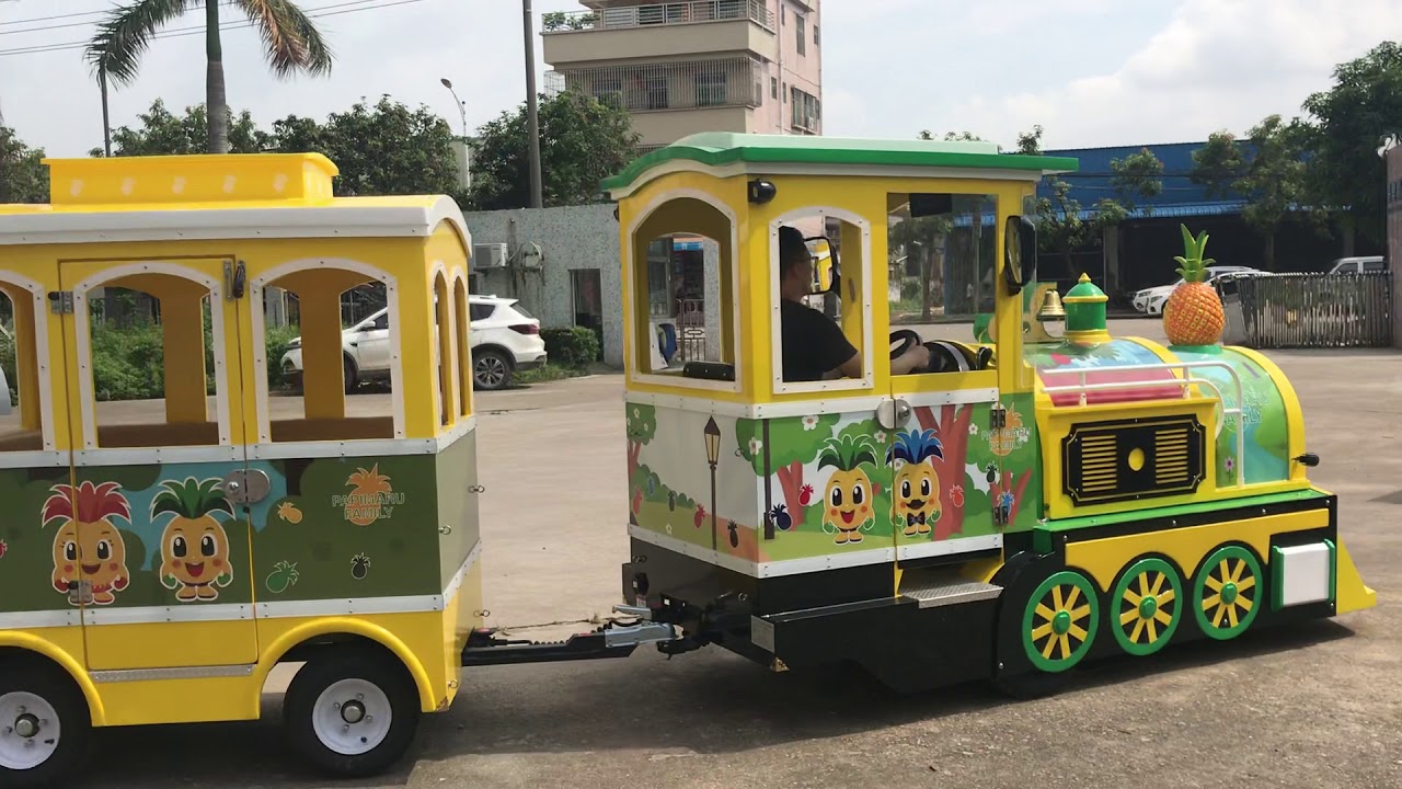 Customized pineapple train - YouTube