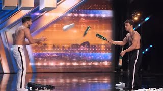 MESSOUDI BROTHERS amazing juggling act  BGT 2024 BEST TALENTS EVER