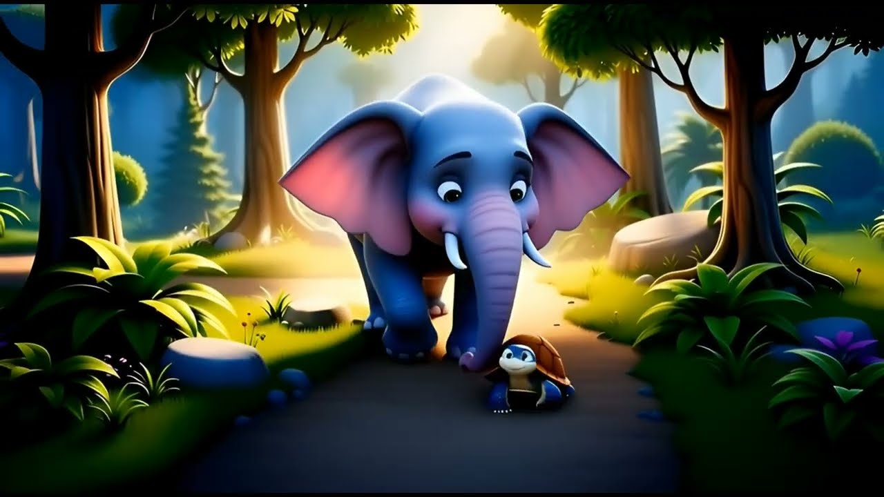 Elephant Learns to Be Gentle | Calm Animal Story for Kids