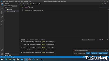 Generate Random Number With Python 3 | Learn Python In Hindi | TheCodeRank