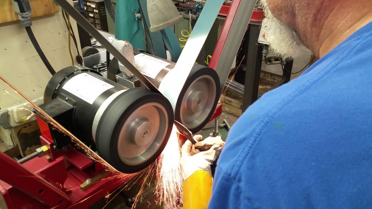 double wheel knife grinder demo YouTube