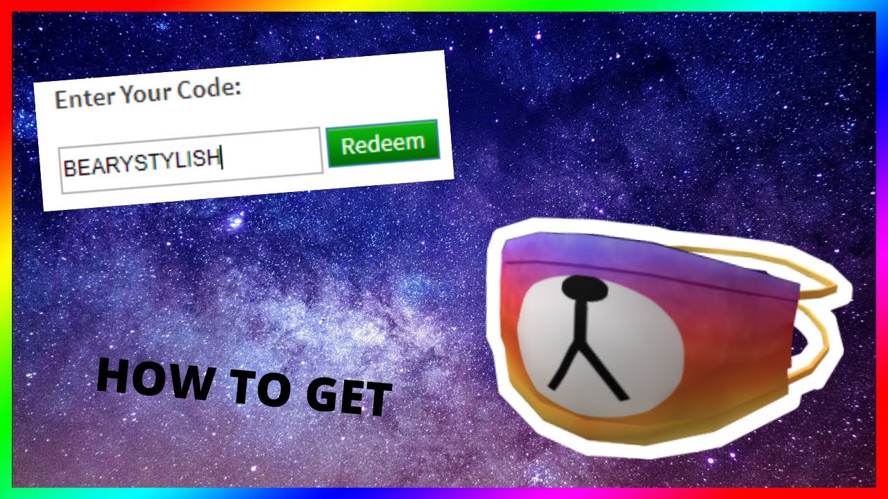 How To Get Roblox Hashtag No Filter Bear Mask Promocode Youtube