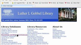 Log on to databases from off campus