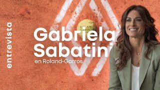 Gabriela Sabatini at Roland-Garros