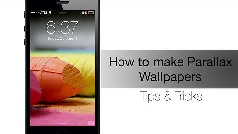 How to create your own Parallax Wallpaper in iOS 7 - iPhone Hacks