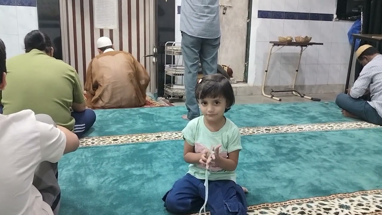 27/2/2026. / 9. Ramzan. Mere Abba Jaan ajaan dete hue. Anaya Syed Sajid bhai