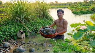 Harvest Freshwater Clams For Market Sell – Bottle Gourd Clam Soup And Spicy Lemongrass Clams - Farm