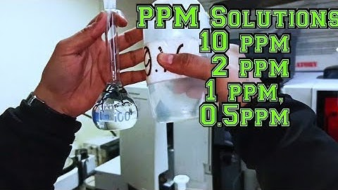 PPM Calculation | PPM Solution | How to make ppm solution | Stock solution preparation