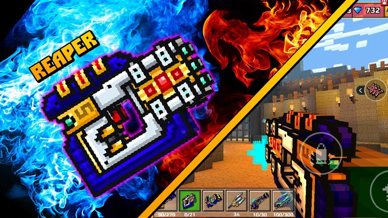 Pixel Gun 3D - Жнец [Обзор] Мифическое Клан Оружие