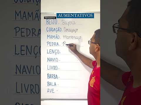 Aumentativos de substantivos