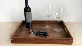 Building a classic walnut serving tray