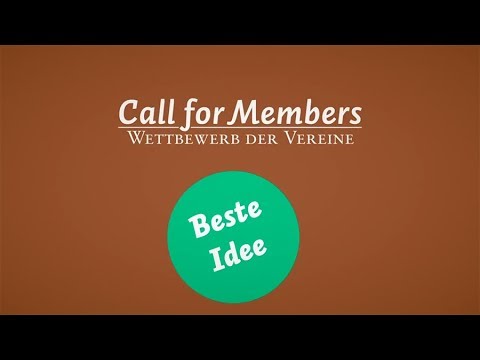 Gewinner des Sonderpreises Beste Idee beim Call for Members 2017