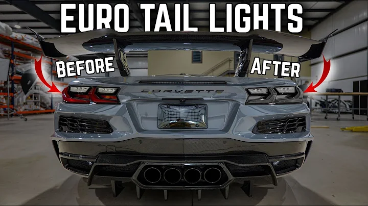 EURO TAIL LIGHTS Fix The ONE Problem I Had With The Rear of My C8 Corvette Z06