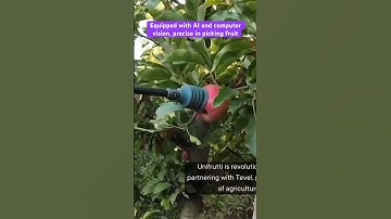 Equipped with AI and computer vision, precise in picking fruit   #farm  #startups #agriculture #AI