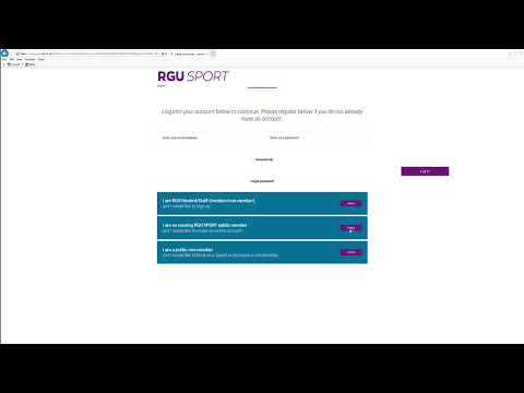 MyRGUSPORT Registration Guide for Existing Public Members
