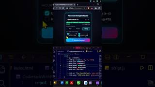 🔥 Password Strength Animation HTML CSS & JavaScript |Random Secure Password Generator #shorts #html