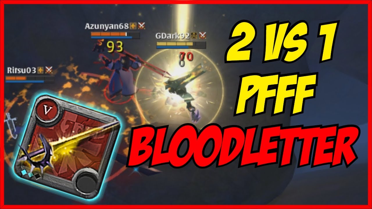 ALBION ONLINE BLOODLETTER Bloodletter Ganking red and black zone