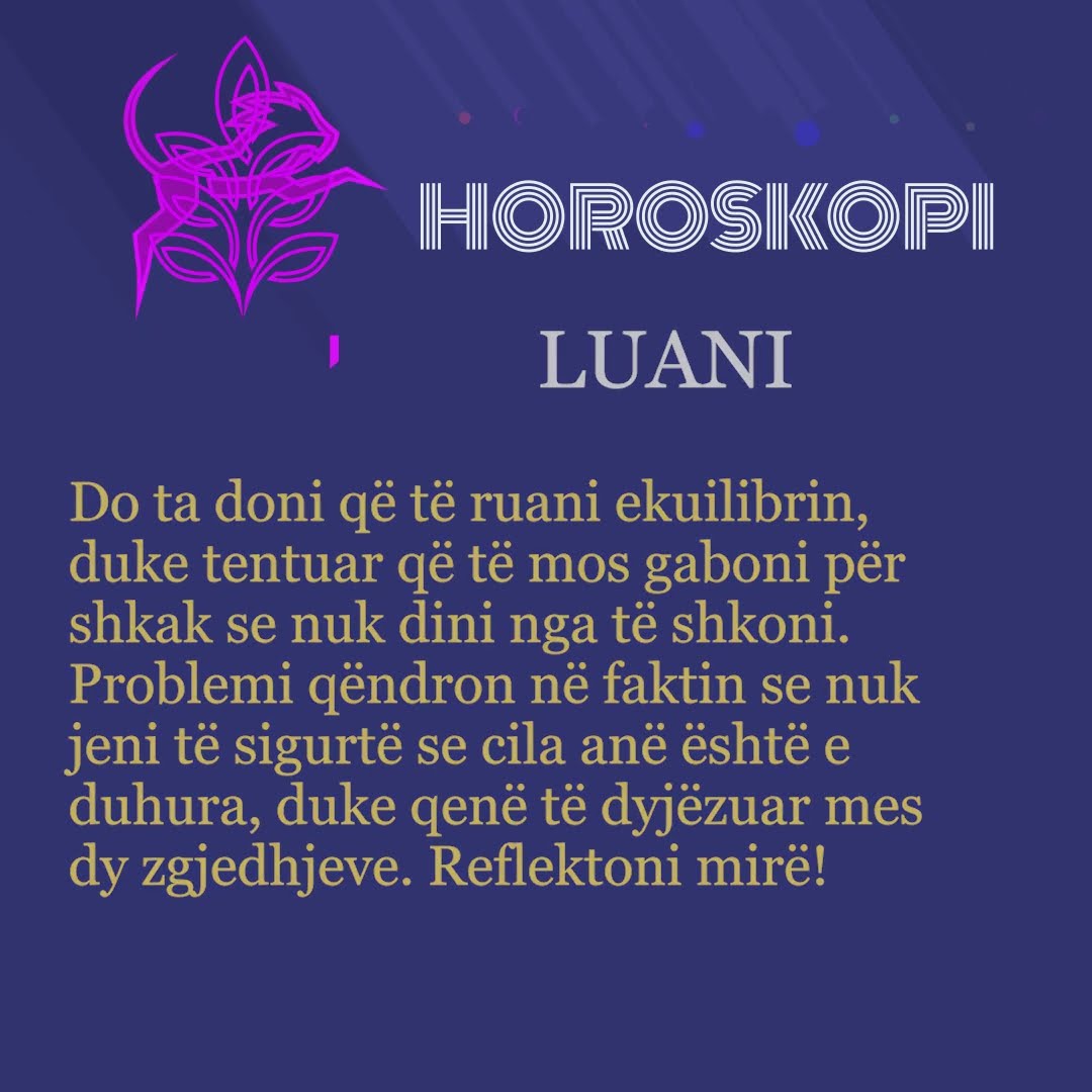 Horoskopi 26/12/2024 – Wake Me Up