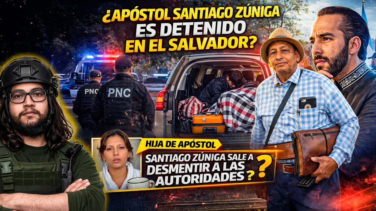 HIJA DE APOSTOL SANTIAGO ZUNIGA SALE A DAR INFORMACIÓN DE LA DETENCION DE SU PADRE EN EL SALVADOR