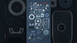 The Bolex C8 filmcamera is made up out 236 parts of which 61 are screws.