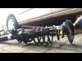 Ford Mondeo MK3 Rear Suspention Strut, Shock absorber replacement, spring removal.