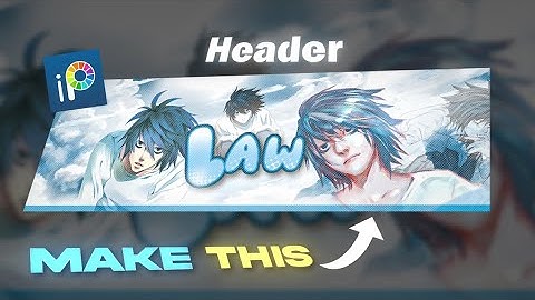 How To Make This Anime Header On Android | Ibis Paint X Tutorial