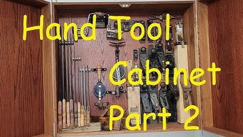 Hand tool Cabinet Build Part 2   Antique Tool portion