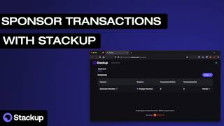 Celebrity How to Sponsor Transactions with Stackup Profile