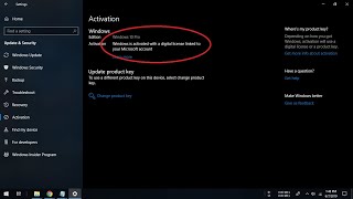 Free Digital License Activation for Windows10 2019 method