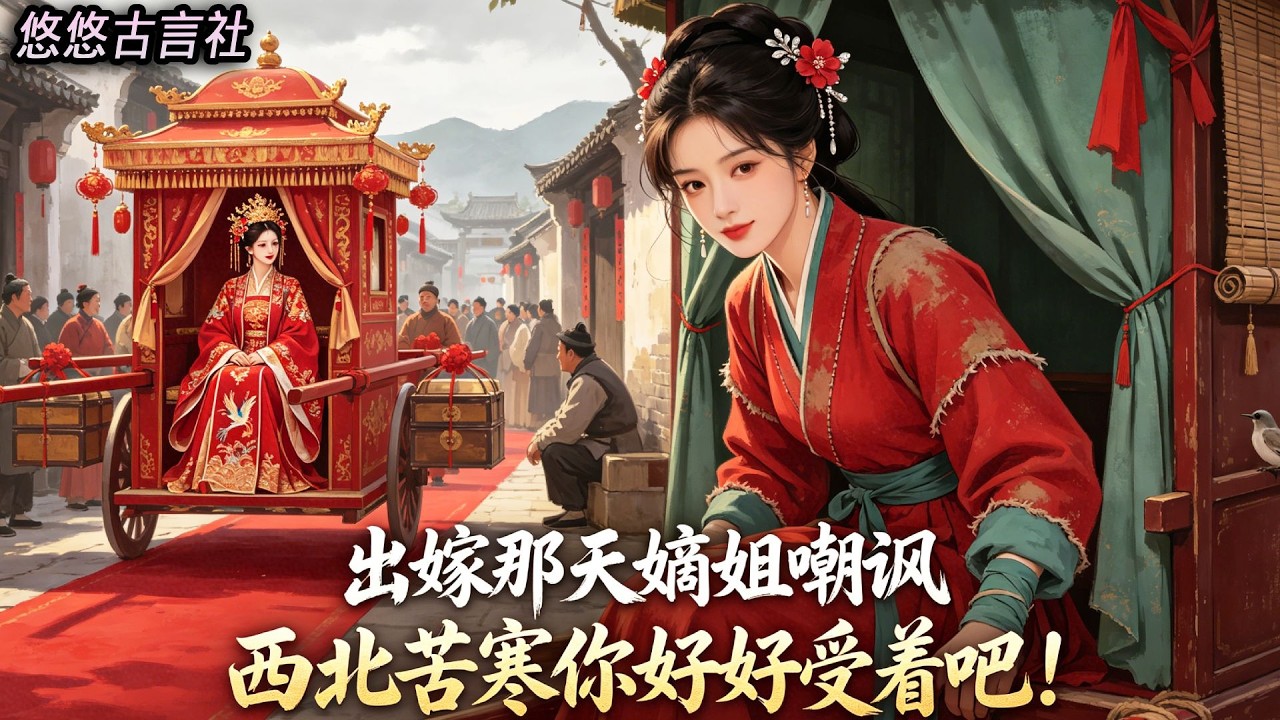 出嫁那天,嫡姐十裏紅妝,我只有一頂小轎。 她嘲諷我說: 西北苦寒,戰事不斷,你就好好受着吧!#小說 #睡前故事