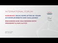 International forum karabakh back home after 30 years accomplishments and challenges