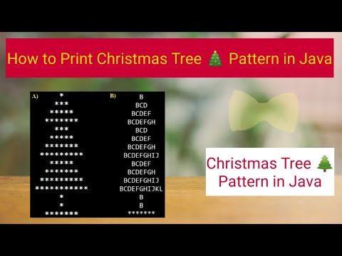 How to print Christmas Tree pattern In Java | Christmas Tree pattern In java | Pattern Programs