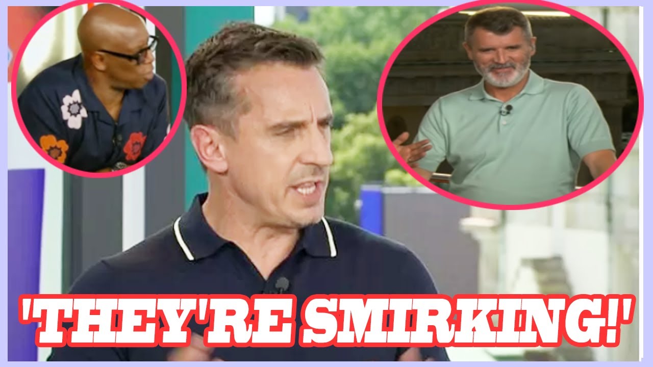 Gary Neville hits back at Roy Keane and Ian Wright for ‘smirking’ at