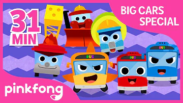 The Wheels On the Bus and more | Big Cars Special | +Compilation | Pinkfong Songs for Children