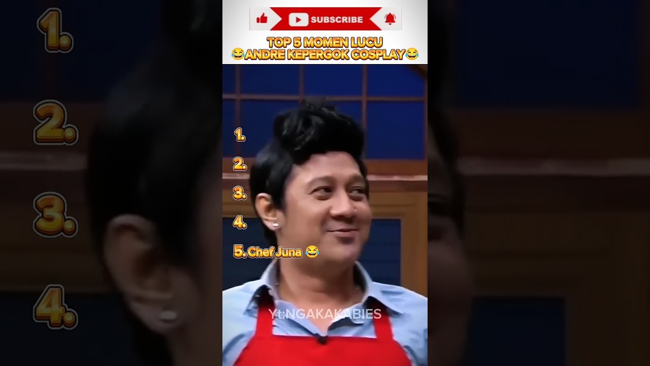 TOP 5 MOMEN LUCU ANDRE KEPERGOK COSPLAY