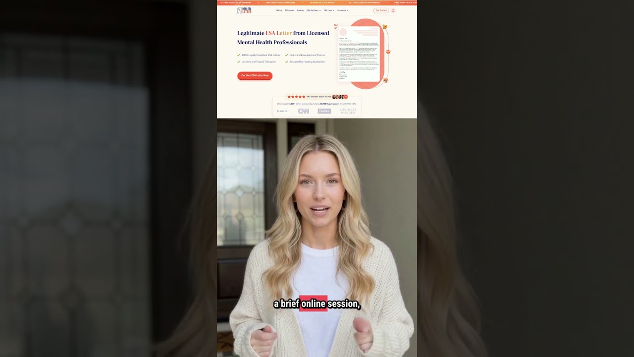 Best ESA Letter 2026 | USA Top Rated Website