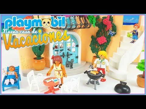 Playmobil - Nueva casa de vacaciones amueblada y con familia 9420