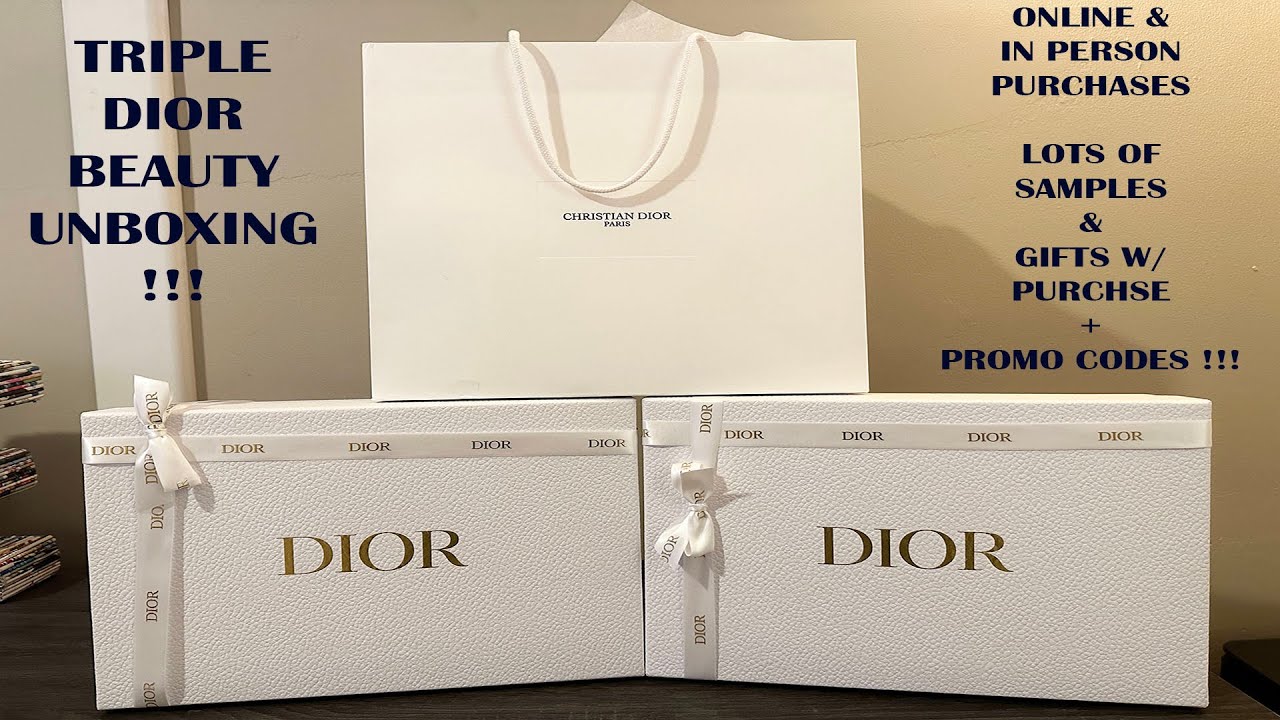 Dior Beauty Triple Unboxing Gifts w/ Purchase Promo Codes YouTube