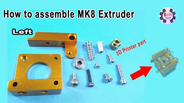 How to assemble MK8 Extruder 3D printer parts aluminum golden extruder type 1 |Redh tech
