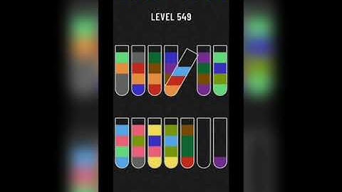 Water sort puzzle level 549