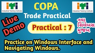 ITI COPA Trade Practical | Practical 7 | Unit 3 |Practice on windows interface and navigating window screenshot 5