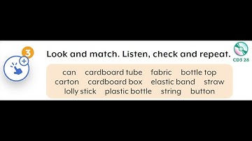 Unit 8 - Lesson 1: 3. Look and match. Listen, check and repeat.